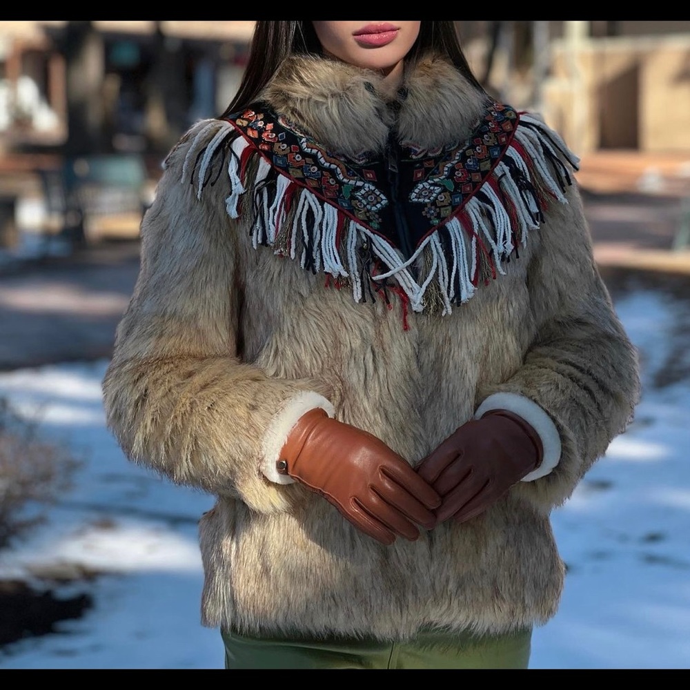 Zara Woman Fur Coat
